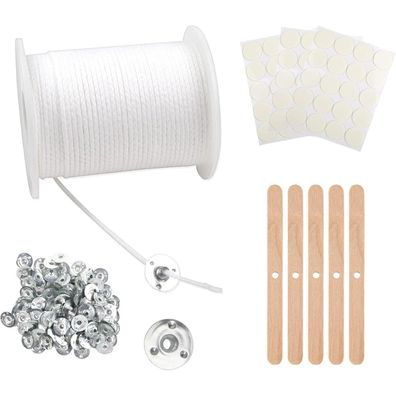 Kerzendocht Set 61m rauchfreie Dochte für Kerzen DIY Craft