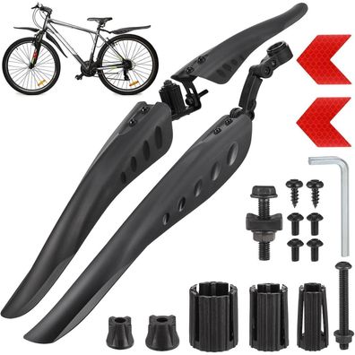 Hejo Fahrrad Schutzblech Set Universal Schutzbleche Mountainbike Reflektoren 29