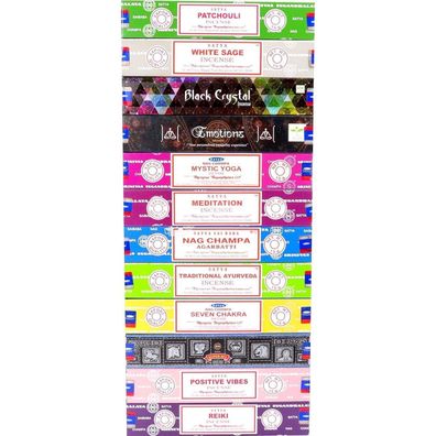 Satya Incense Sticks Assorted Scents 180g Box - Series 2