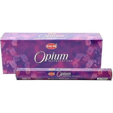 Räucherstäbchen Opium 120 Stäbchen Hem Indien Handgerollt
