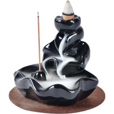 Rückfluss Räuchergefäß Keramikhalter 20 Räucherkegel Meditation