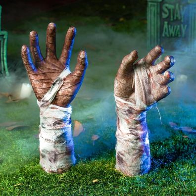 JOYIN Halloween Zombie-Arme Rasenpfähle Friedhof Dekor Halloween 33cm