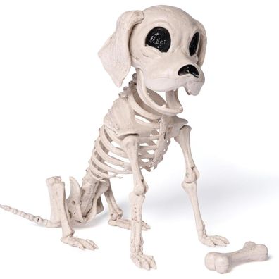 JOYIN Posable Halloween Hund Skelett Gelenke Skelett Welpe Deko 24.8 x 32 x