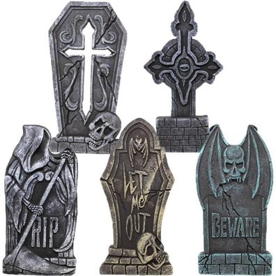 JOYIN 43 cm Halloween-Grabstein-Set aus Schaumstoff