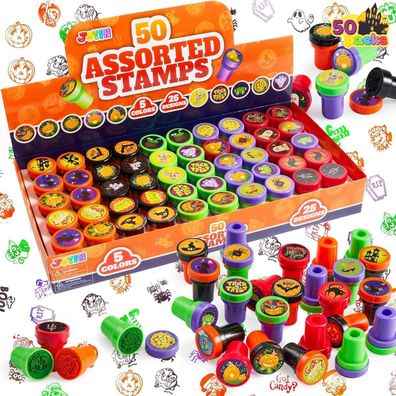 JOYIN Halloween Stempel Set Kinder Selbstfärbende Stempel (25