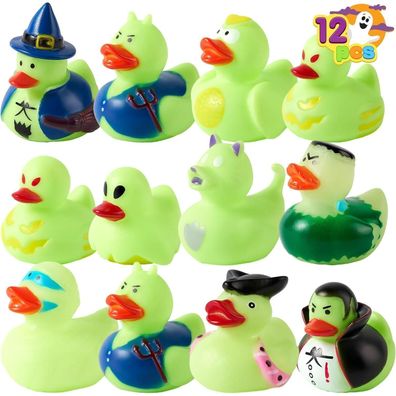 JOYIN 12 Halloween-Gummienten im Dunkeln leuchtend