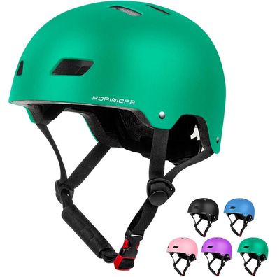Kinder Fahrradhelm Skateboard Scooter Motorrad BMX CE-Zertifizierung Grün M