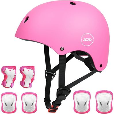 Kinder Fahrradhelm Multisport Skateboard Roller Kletterhelm CE 48-54 cm Rosa