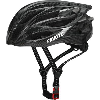 Favoto Fahrradhelm Erwachsene Helmet abnehmbar Innenfutter verstellbar
