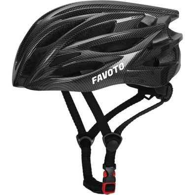 Favoto Fahrradhelm Erwachsene abnehmbares Innenfutter verstellbar