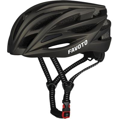 Favoto Fahrradhelm Erwachsene Helmet abnehmbarer Innenfutter verstellbar