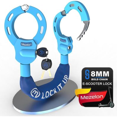 E-Scooter Schloss 8mm Hochsicherheits-Schlösser Handschellenschloss Blau