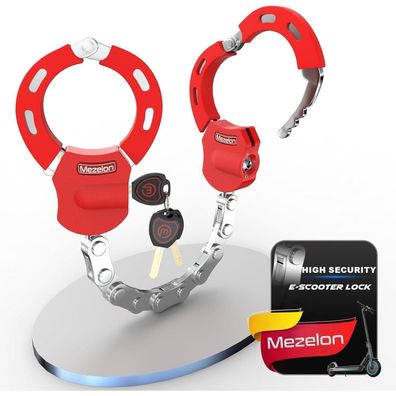 E Scooter Schloss Hochsicherheit Handschellen Design Rot Stil A