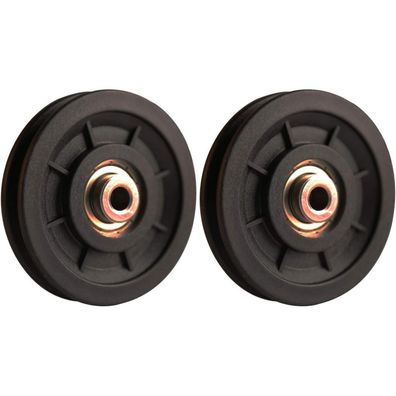 LFJ 90mm Nylon Umlenkrolle Fitnessgeräte Ersatzteil Garagentor Kabelmaschine 2