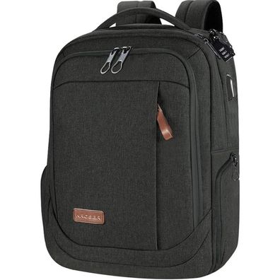 17,3 Zoll Laptop Rucksack Multifunktional Wasserabweisend Schwarz