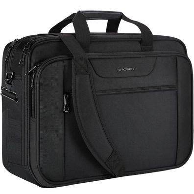 KROSER Laptop Tasche XXL 18,5 Zoll Umhängetasche Business Aktentasche