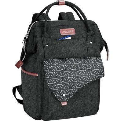 KROSER Rucksack Damen 15,6 Zoll wasserdichte DaypackUniversität Schwarz