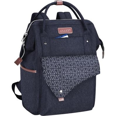 KROSER Damen Laptop Rucksack 15,6 Zoll, wasserdicht mit USB-Ladeanschluss