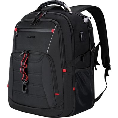 KROSER Laptop Rucksack Herren 18.4 Zoll Wasserdicht XXX-Groß Schwarz