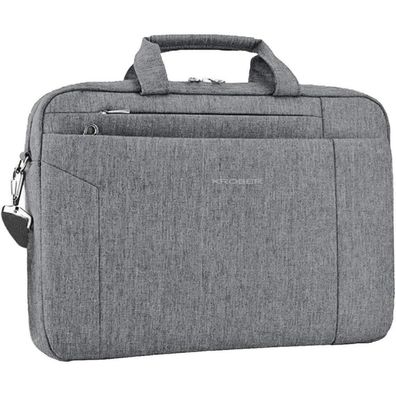 Laptop Tasche 15.6 Zoll Aktentasche Tablet Umhängetasche Grau 15,6 Zoll