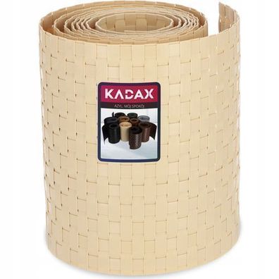 KADAX Zaunband aus Technorattan, 19 x 255 cm, 10 Farben, Beige