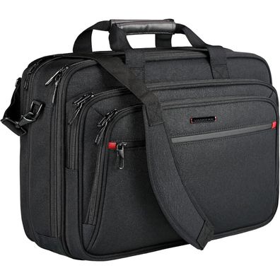 Vankean Laptoptasche 17,3 Zoll Erweiterbar Wasserdicht Schwarz