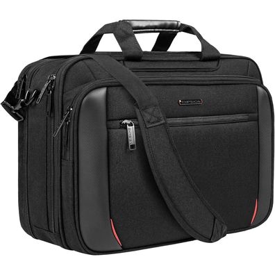 Empsign Laptoptasche 17,3 Zoll Wasserabweisend RFID Schwarz