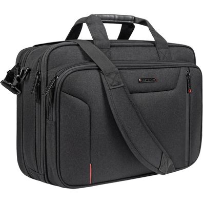 Empsign Laptoptasche 17,3 Zoll Aktentasche Wasserdicht Schwarz