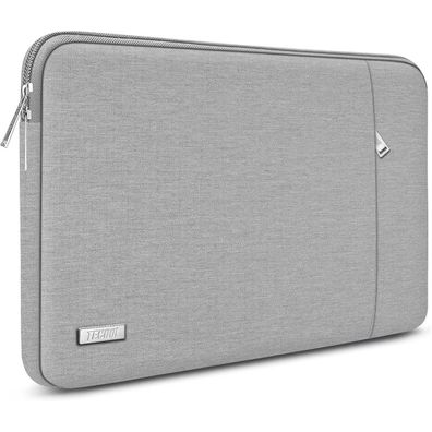 TECOOL 14 Zoll Laptoptasche Hülle für MacBook Air 15 HP Dell Lenovo Grau