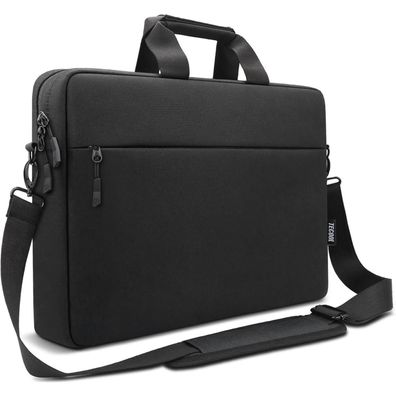 TECOOL 17,3 Zoll Laptoptasche Schultertasche Schwarz Stoßfest Wasserdicht