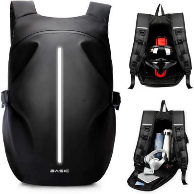 Motorradrucksack Herren wasserdicht Helmrucksack Laptoptasche