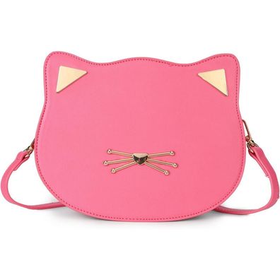 Gladdon Katze Mädchen Geldbörse Tasche Kawaii Schulter Umhängetasche Blau
