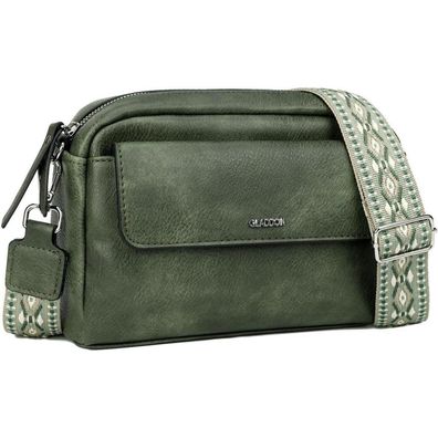 Damen Umhängetasche Crossbody PU Leder Grün Geschenk