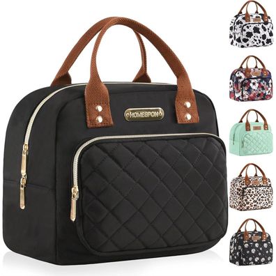 Isolierte Lunchtasche für Erwachsene - Gold Schwarz - Auslaufsicher