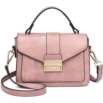 Elegante Damen Handtasche Klein Schultertasche Umhängetasche Pink