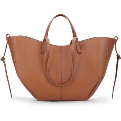 Große Kunstleder Damen Tote Bag Schultertasche Shopper Handtasche Umhängetasche