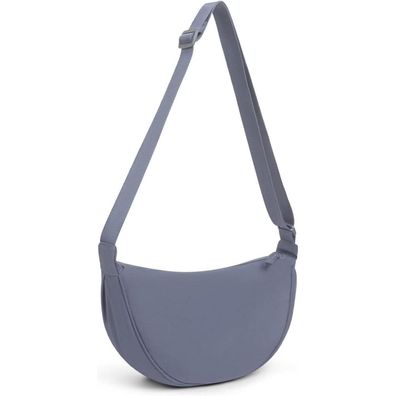 Damen Halbmond Crossbody Schultertasche Hobo Umhängetasche A-blau