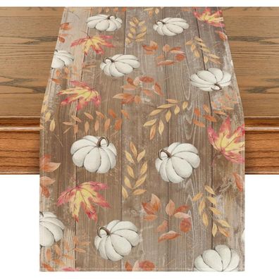 Artoid Mode Herbst Tischläufer Kürbisse Dekoration 40x180 cm Braun