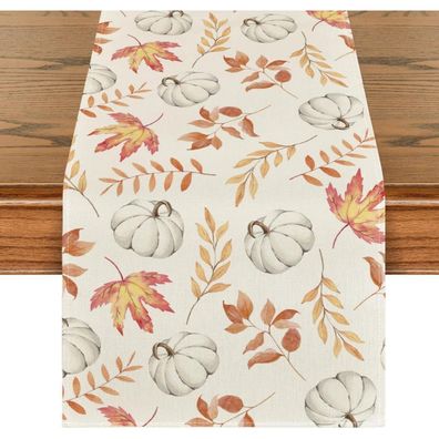 Artoid Mode Orange Kürbisse Herbst Tischläufer 40x140 cm