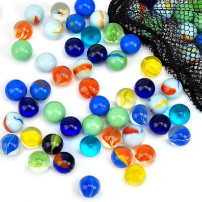 160Stk. Glasmurmeln 16mm Kinder Murmelspiel Deko Spielzeug Pflanzendekoration