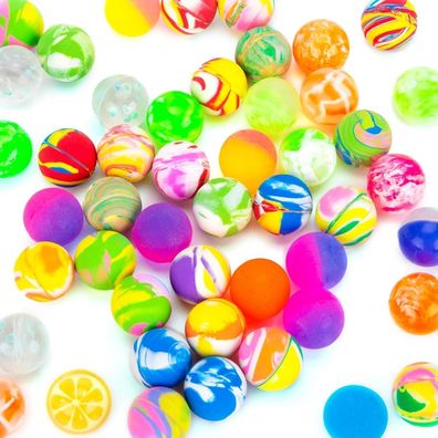 50 Stück Flummis 25mm Springbälle Gastgeschenke Kindergeburtstag