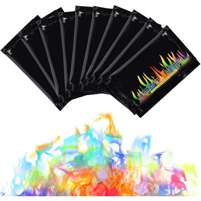 Buntes Feuerpulver 10g x 20 Set Magic Fire Powder Buntes Flamme Farbwechsel