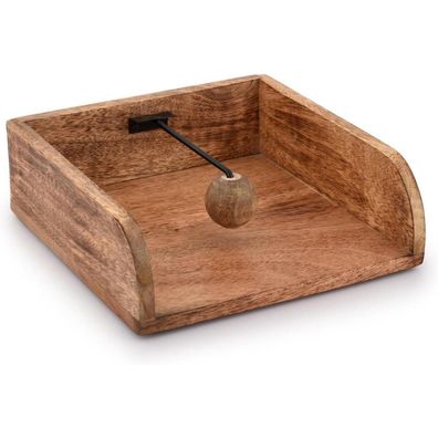 Rustikaler Serviettenhalter Bauernhaus-Design 20,32 x 20,32 x 7,11 cm