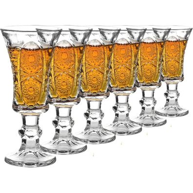 Schnapsglas Set 45 ml 6 Stück bleifreies Glas klar schwerer Boden