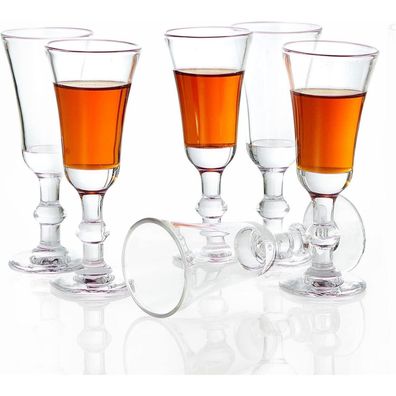 6 Jaief Schnapsgläser 30ml Shot Likörgläser Heavy Base Dishwasher Safe