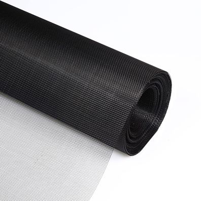 Fliegengitter Meterware 120x250cm Insektenschutz Glasfaser Schwarz