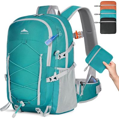 Wanderrucksack 40L Wasserdicht Leicht Faltbar Trekking Orange