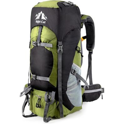 Night Cat 90L Trekkingrucksack Wanderrucksack Herren Damen Armeegrün