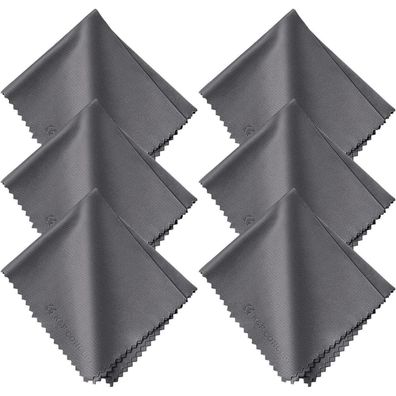 6Stück Mikrofaser Reinigungstuch Set 15x18cm Kamera Objektiv Filter Brille