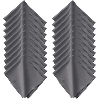Mikrofaser Reinigungstuch Set 20 Stück 15x18cm für Kamera Objektiv Filter Brille